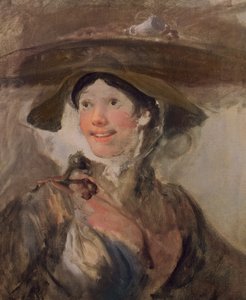 エビ少女、1745年頃 作： William Hogarth