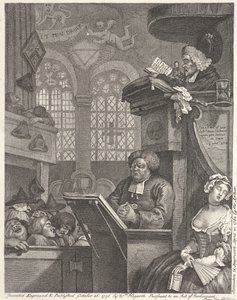 眠っている会衆 作： William Hogarth