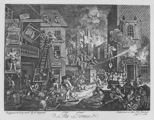 タイムズ、1762 作： William Hogarth