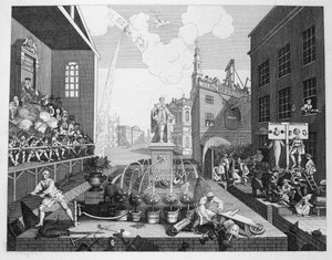 タイムズ、プレート2 作： William Hogarth