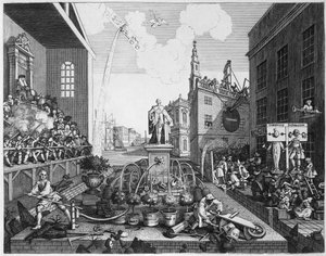 タイムズ、プレートII 作： William Hogarth