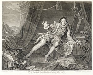 1746年、リチャード3世役の俳優デビッド・ギャリック