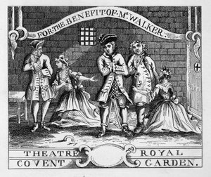 シアターロイヤル、コヴェントガーデン 作： William Hogarth