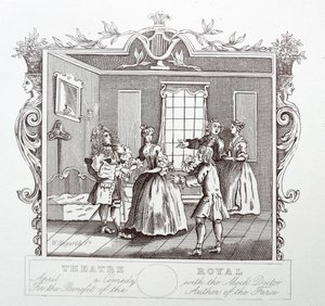 シアター・ロイヤル; ドリーレーン; ロンドン 作： William Hogarth