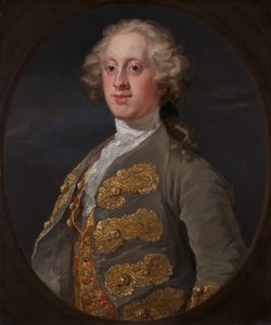 ハーティントン侯爵（後の第4代デボンシャー公爵）ウィリアム・カヴェンディッシュ、1741年。 作： William Hogarth