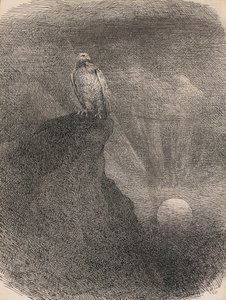 天才、1865-95（ボール紙にペン、インク、グラファイト） 作： William Holbrook Beard