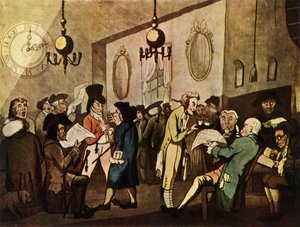 「ロイズ コーヒー ハウス、ロンドン」、1798 年、1947 年。 作： William Holland