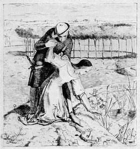 細菌のエッチング、1904 作： William Holman Hunt