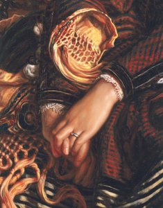 Il Dolce far Niente、1866からの詳細 作： William Holman Hunt