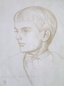 息子のキリル、1877年 作： William Holman Hunt