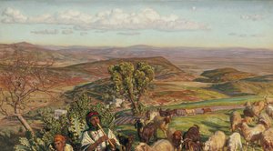 ナザレの上の高さからのエスドラレオン平原、19世紀 作： William Holman Hunt