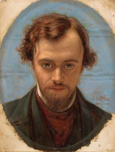 ダンテガブリエルロセッティの肖像、1853年 作： William Holman Hunt