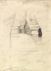 死海のワディズアラの岩、1854年 作： William Holman Hunt