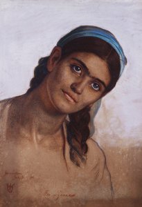 シリアの女性の研究、1876 作： William Holman Hunt