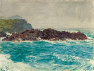 コーニッシュ海岸 作： William Holman Hunt