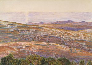 1861年、シロアムの死海 作： William Holman Hunt