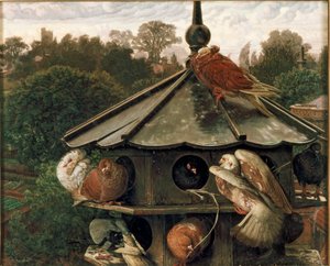 St Swithin The Dovecotの祭り、1865年～1866年 作： William Holman Hunt