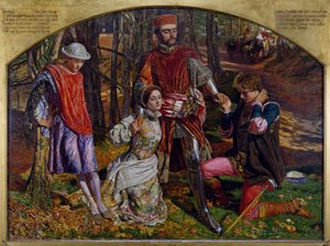 ヴェローナの二人の紳士」1850年～1851年 作： William Holman Hunt