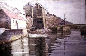 港の入り口、ポルペロ（水彩・紙） 作： William Holt Yates Titcomb