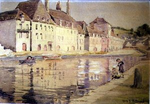 クインパール（水彩・紙） 作： William Holt Yates Titcomb