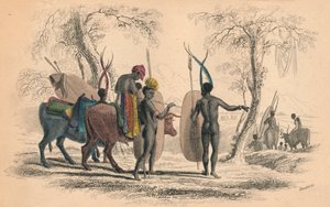 Caffrarian Family Traveling、c1830s。 作： William Home Lizars