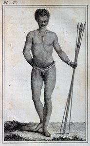 コイコイ人（ホッテントット）、「Le Vaillant Travels of the Interior Parts of Africa by the Cape of Good Hope, in year 1783」より。 作： William Home Lizars