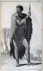 コイコイ人（ホッテントット）、「Le Vaillant Travels of the Interior Parts of Africa by the Cape of Good Hope, in year 1783」より。 作： William Home Lizars
