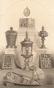 エリザベス女王に関連する遺物、1886年 作： William Home Lizars