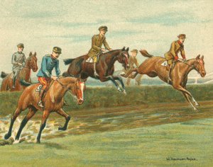 歴史的・近代的なレース、連合軍将校のための急流レース(クロモリト) 作： William Hounsom Byles