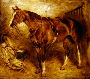 厩舎の馬 作： William Huggins