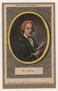 アルネ博士、1784（手彩色の彫刻） 作： William Humphrey