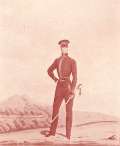 マドラスアーミーライフルの将校、服を脱ぎ、c1837-1843、1909 作： William Hunsley