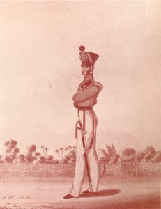 マドラス陸軍軽歩兵の将校、c1837-1843、1909