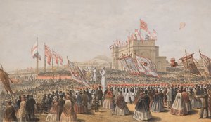 1863 年 9 月 9 日にバクスター パーク ダンディーが開園 作： William Husband McFarlane