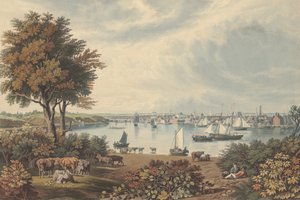 Baltimore Whetstone Pointの近くで撮影されたもので、1831年に出版されました。 作： William James Bennett