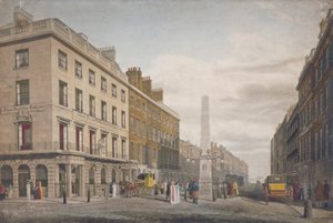 シティ・オブ・ロンドン、ニュー・ブリッジ・ストリート、1809年 作： William James Bennett