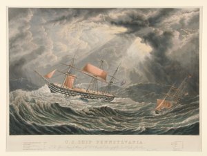 アメリカ艦ペンシルバニア 作： William James Bennett