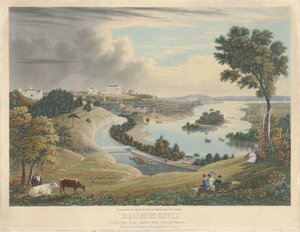 リッチモンド: 水道の上の丘から 作： William James Bennett after George Cooke