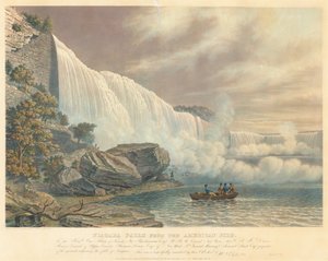 アメリカ側から見たナイアガラの滝 作： William James Bennett after John Robert Murray