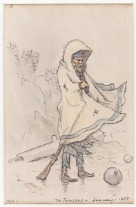 塹壕、1855年1月（水彩） 作： William James Colville