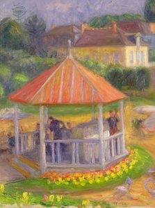 バンドスタンド（油彩、キャンバス、ボード） 作： William James Glackens