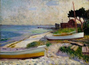 ビーチシーン 1930年以前 作： William James Glackens