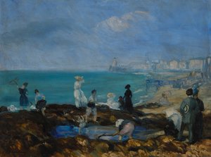 ディエップのビーチ 作： William James Glackens