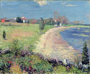 ニューイングランド、カービング・ビーチ（油彩・キャンバス 作： William James Glackens