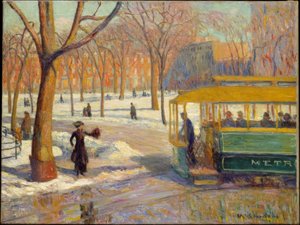 グリーンカー 作： William James Glackens