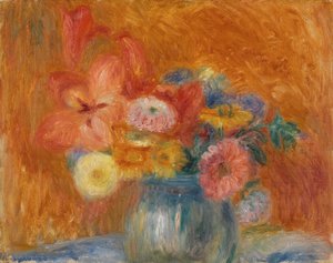 グリーン ボウル オブ フラワーズ 作： William James Glackens