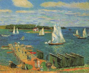 マホーン湾、1910 作： William James Glackens