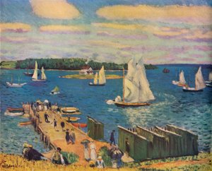 マホーン湾、1911 作： William James Glackens