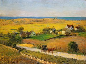 ニューイングランドの風景 作： William James Glackens