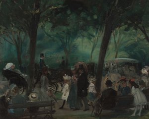 ドライブ、セントラルパーク、1905年頃 作： William James Glackens